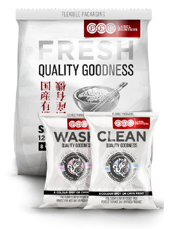 Picture of label on food product